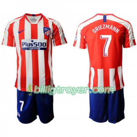 Billige Fotballdrakter Atlético Madrid GRIEZMANN 7 Barn Hjemmedraktsett 2019/20 Kortermet